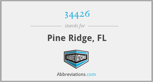 34426 - Pine Ridge, FL