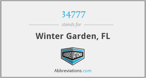 34777 - Winter Garden, FL