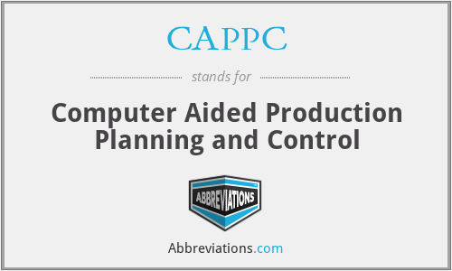 CAPPC - Computer Aided Production Planning and Control