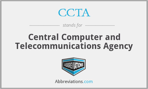 CCTA - Central Computer and Telecommunications Agency