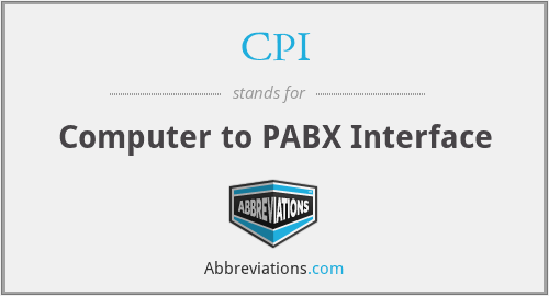 CPI - Computer to PABX Interface