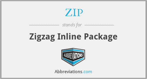 ZIP - Zigzag Inline Package