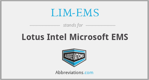 LIM-EMS - Lotus Intel Microsoft EMS
