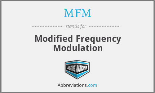 MFM - Modified Frequency Modulation