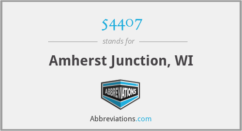 54407 - Amherst Junction, WI