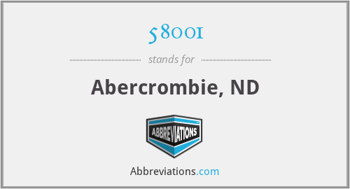 58001 - Abercrombie, ND