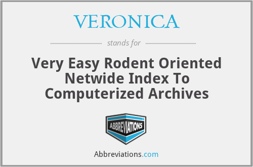 VERONICA - Very Easy Rodent Oriented Netwide Index To Computerized Archives