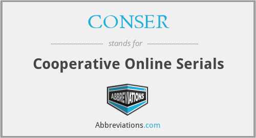 CONSER - Cooperative Online Serials