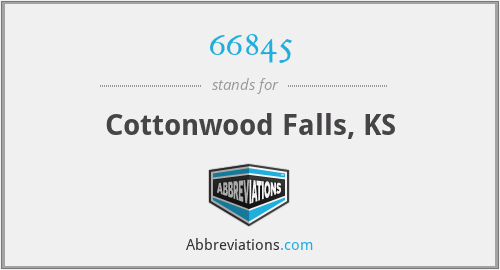 66845 - Cottonwood Falls, KS