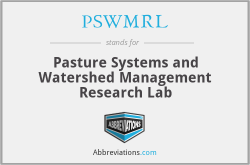 PSWMRL - Pasture Systems and Watershed Management Research Lab