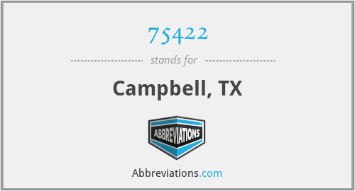 75422 - Campbell, TX
