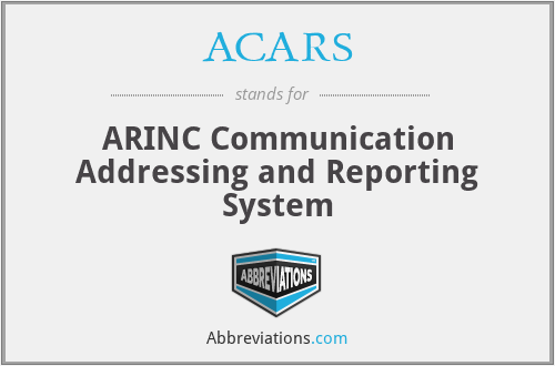 ACARS - ARINC Communication Addressing and Reporting System