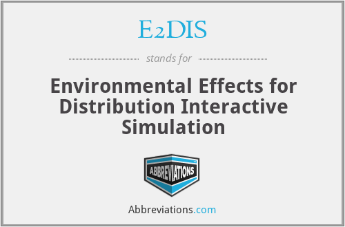 E2DIS - Environmental Effects for Distribution Interactive Simulation
