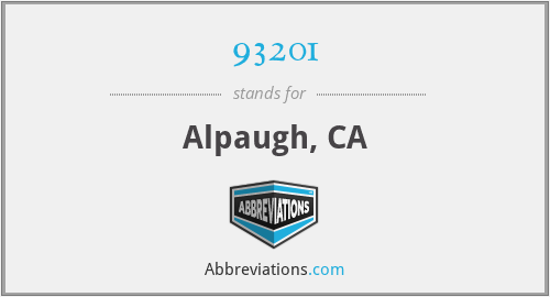 93201 - Alpaugh, CA