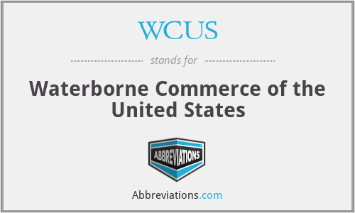 WCUS - Waterborne Commerce of the United States