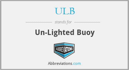 ULB - Un-Lighted Buoy