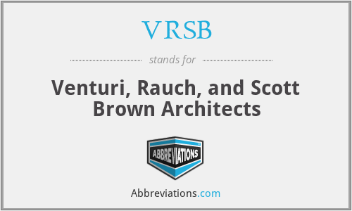VRSB - Venturi, Rauch, and Scott Brown Architects