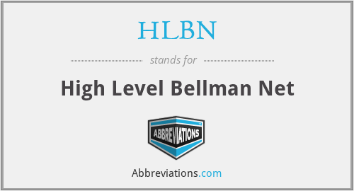 HLBN - High Level Bellman Net
