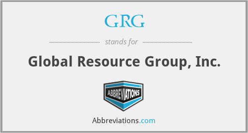 GRG - Global Resource Group, Inc.
