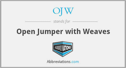 OJW - Open Jumper with Weaves