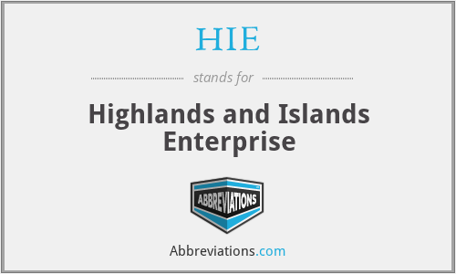 HIE - Highlands and Islands Enterprise