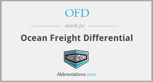 OFD - Ocean Freight Differential