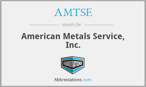 AMTSE - American Metals Service, Inc.