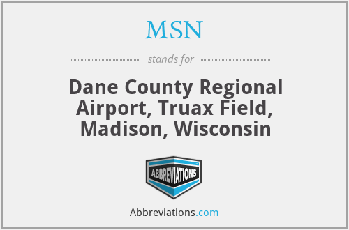 MSN - Dane County Regional Airport, Truax Field, Madison, Wisconsin