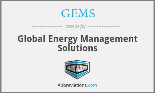 GEMS - Global Energy Management Solutions