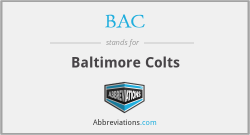 BAC - Baltimore Colts