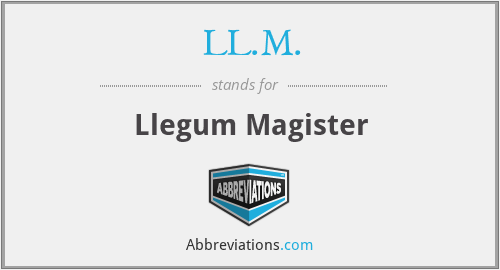 LL.M. - Llegum Magister