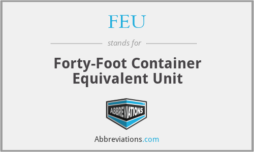 FEU - Forty-Foot Container Equivalent Unit