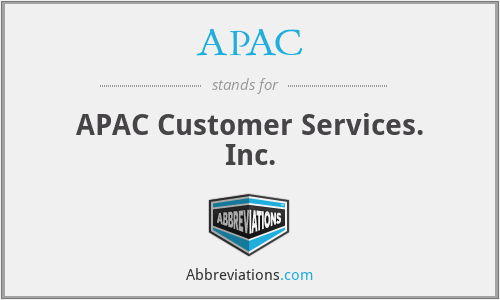 APAC - APAC Customer Services. Inc.