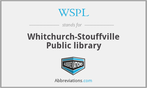 WSPL - Whitchurch-Stouffville Public library
