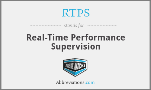 RTPS - Real-Time Performance Supervision