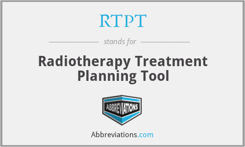 RTPT - Radiotherapy Treatment Planning Tool