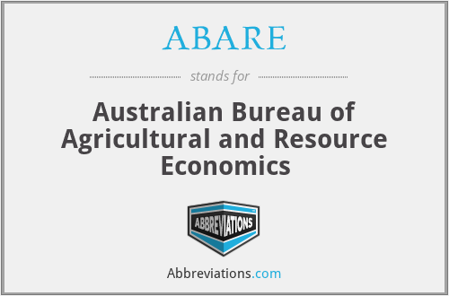 ABARE - Australian Bureau of Agricultural and Resource Economics