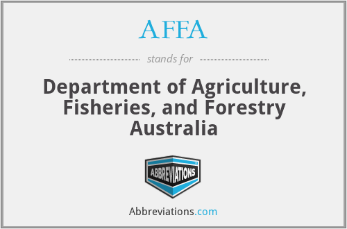 AFFA - Department of Agriculture, Fisheries, and Forestry Australia