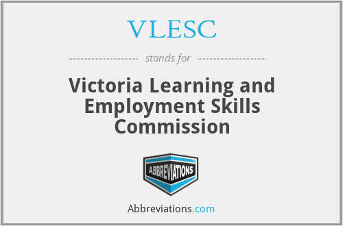 VLESC - Victoria Learning and Employment Skills Commission