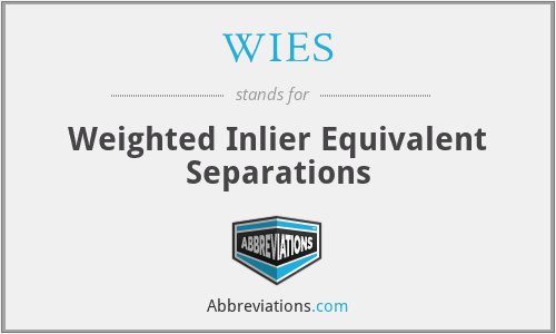 WIES - Weighted Inlier Equivalent Separations