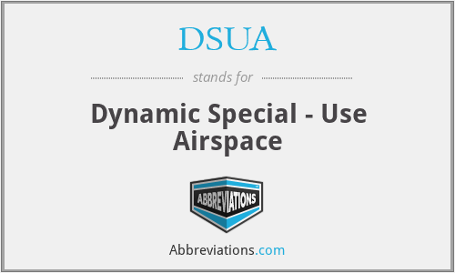 DSUA - Dynamic Special - Use Airspace