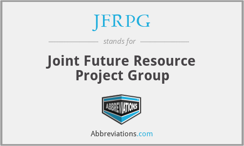 JFRPG - Joint Future Resource Project Group