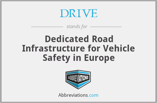 DRIVE - Dedicated Road Infrastructure for Vehicle Safety in Europe