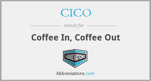 CICO - Coffee In, Coffee Out
