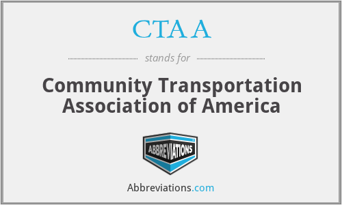 CTAA - Community Transportation Association of America
