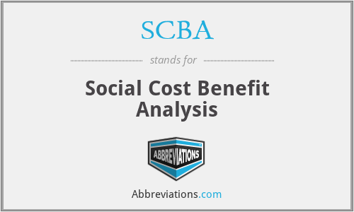 SCBA - Social Cost Benefit Analysis