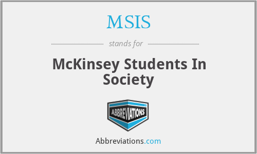 MSIS - McKinsey Students In Society