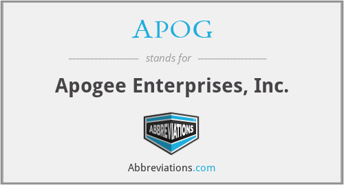 APOG - Apogee Enterprises, Inc.