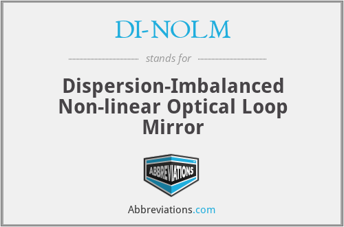 DI-NOLM - Dispersion-Imbalanced Non-linear Optical Loop Mirror