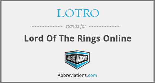 LOTRO - Lord Of The Rings Online